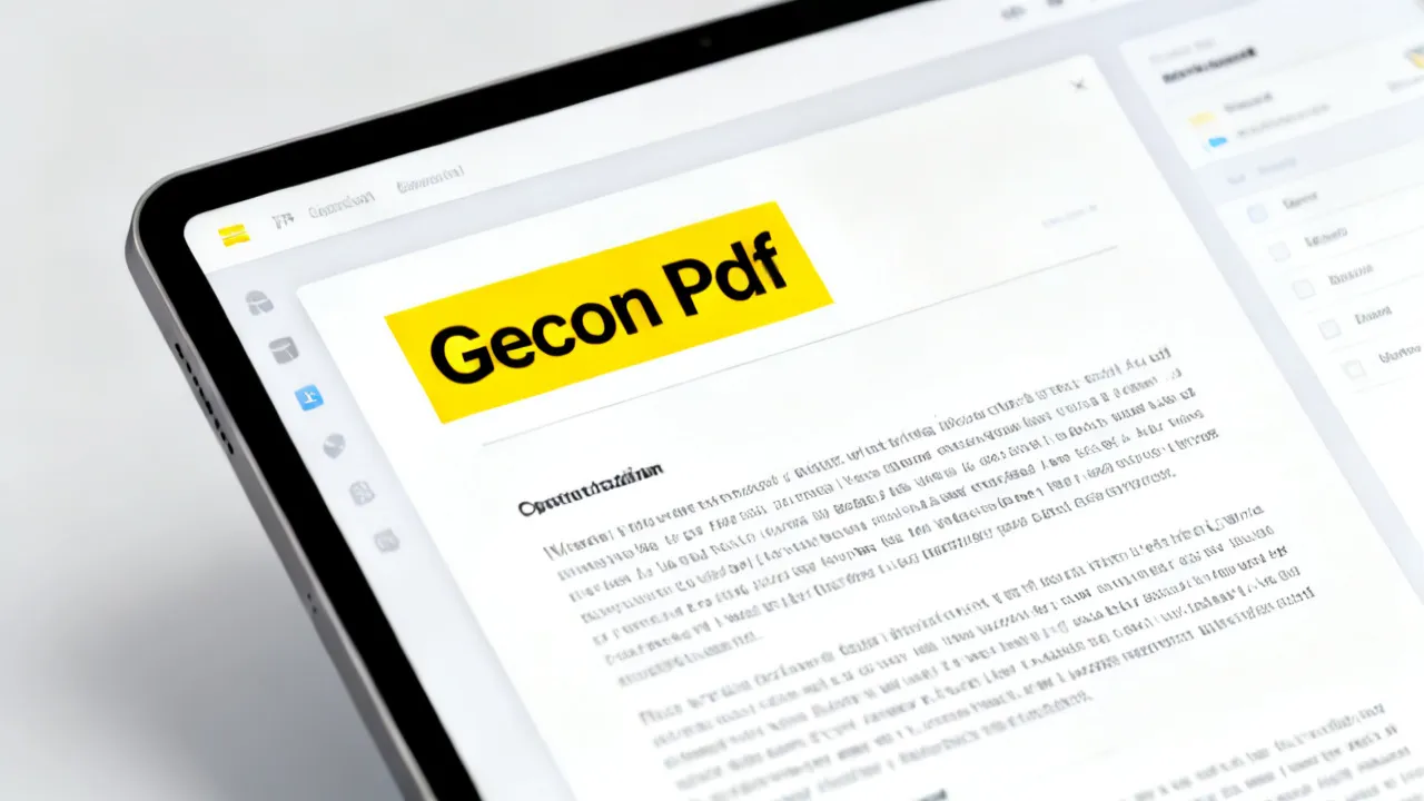 Understanding the Gecon Pdf Utility