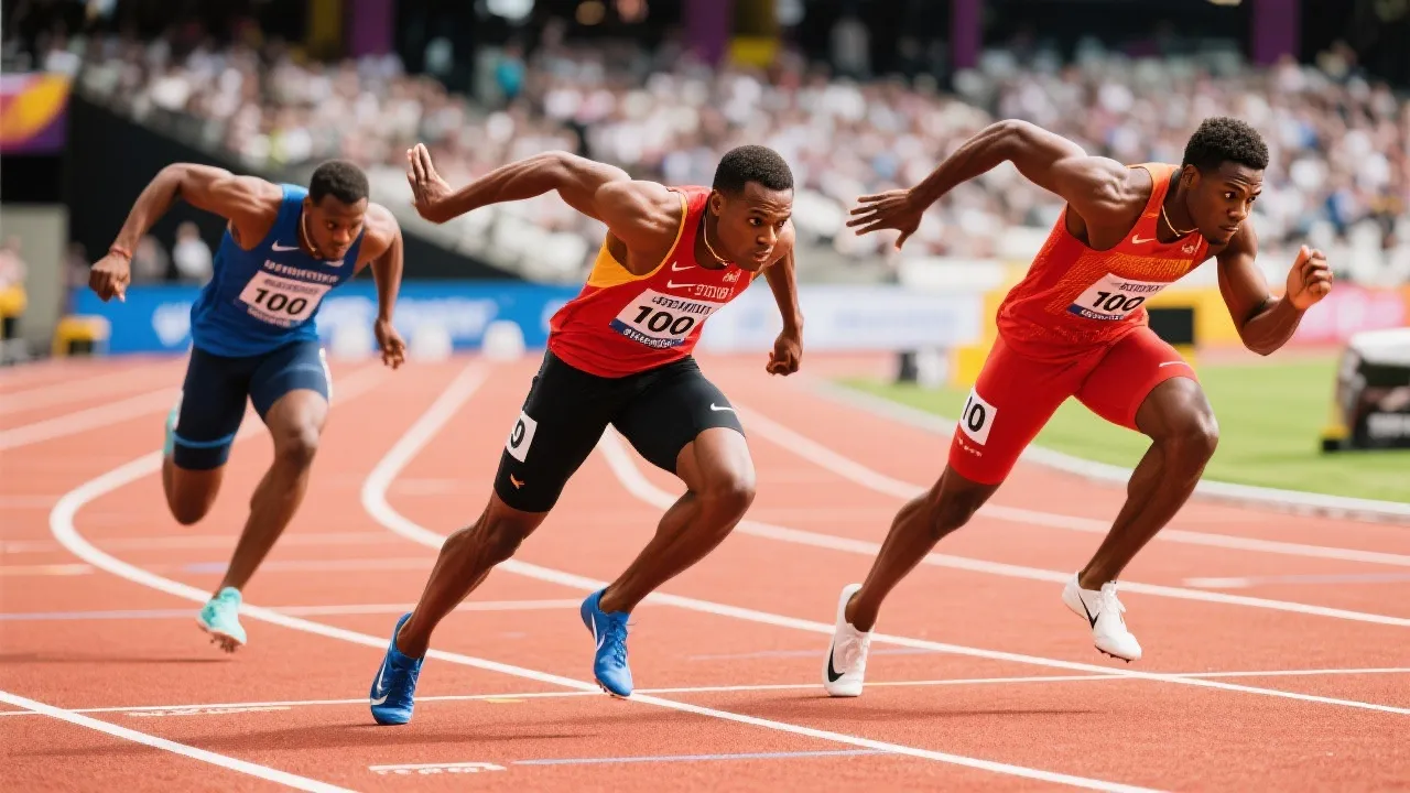 6543 World of 100m Athletics