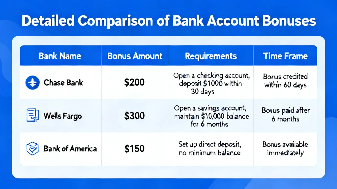 Comparing Top US Bank Bonus Offers